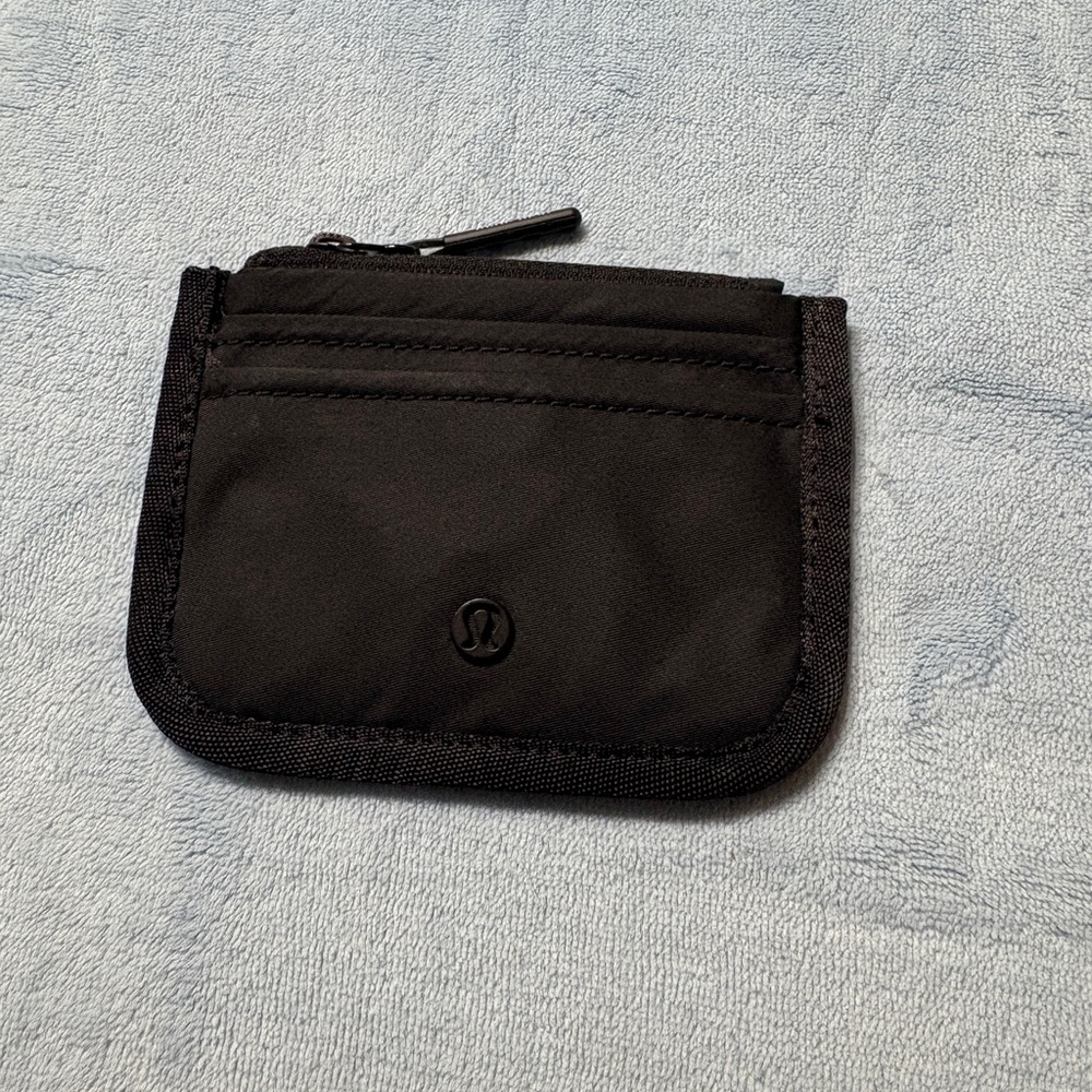 lululemon Black Zip Card Pouch